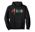 Number One Baseball Dad Fathers Day Hoodie - Graphic Print for Adults - T-Shirt, Sweatshirt, Hoodie
