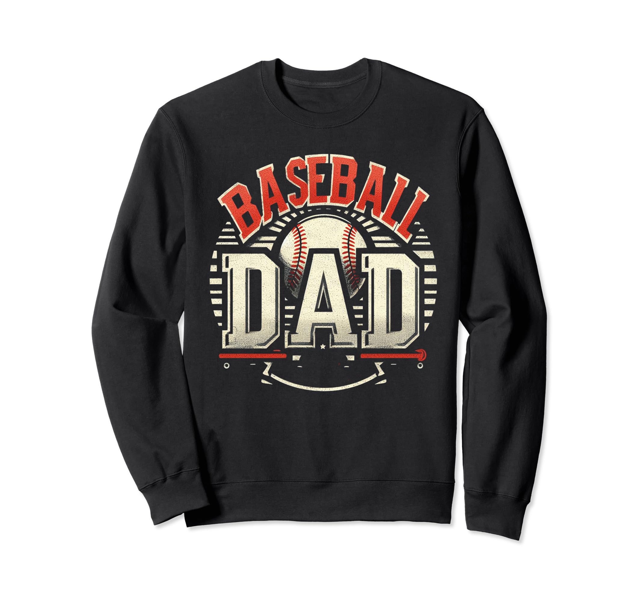 Baseball Dad Fathers Day Sweatshirt - Custom Art Print Men Women - T-Shirt, Sweatshirt, Hoodie