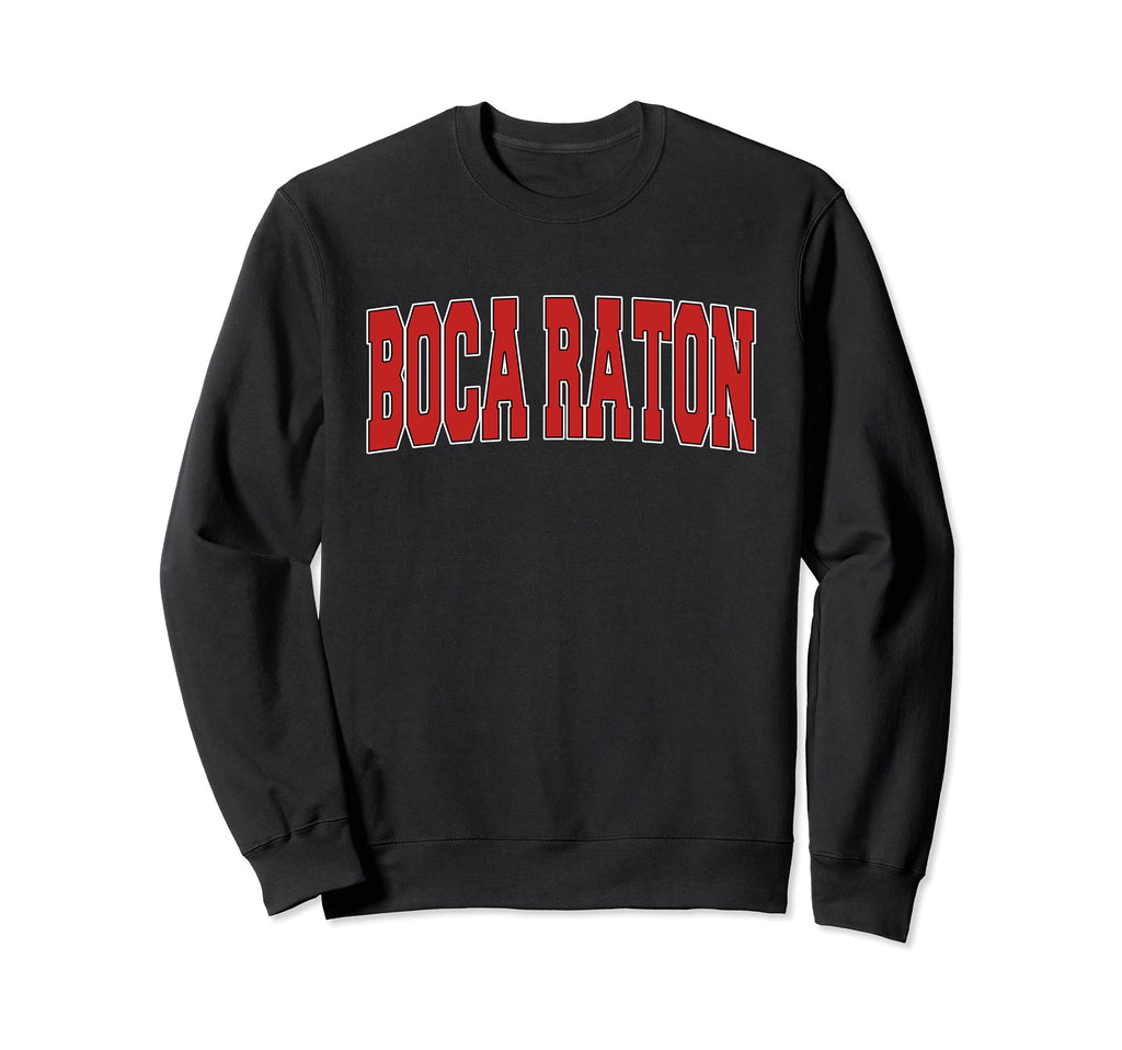 Boca Raton Fl Florida Varsity Sweatshirt - Fun Novelty Design Men Women - T-Shirt, Sweatshirt, Hoodie