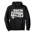 Busy Raising Ballers Baseball Soccer Mom Hoodie - Graphic Print for Adults - T-Shirt, Sweatshirt, Hoodie