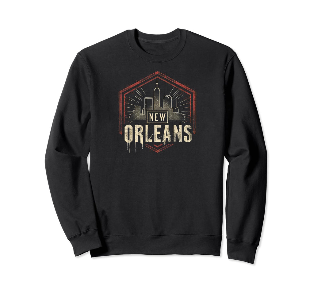 New Orleans Grit 90S Grunge Sweatshirt - Aesthetic Graphic for Adults - T-Shirt, Sweatshirt, Hoodie
