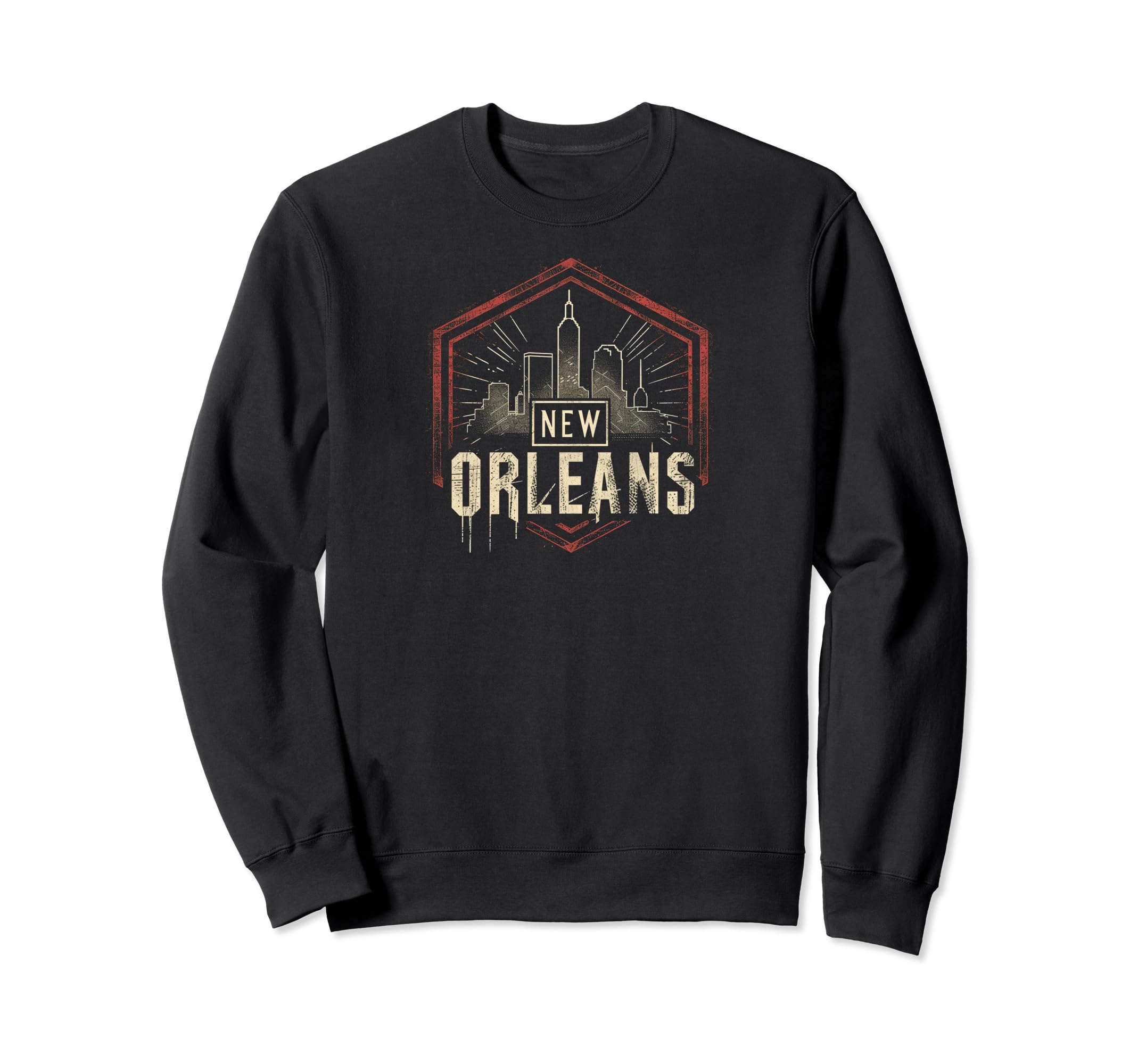 New Orleans Grit 90S Grunge Sweatshirt - Aesthetic Graphic for Adults - T-Shirt, Sweatshirt, Hoodie