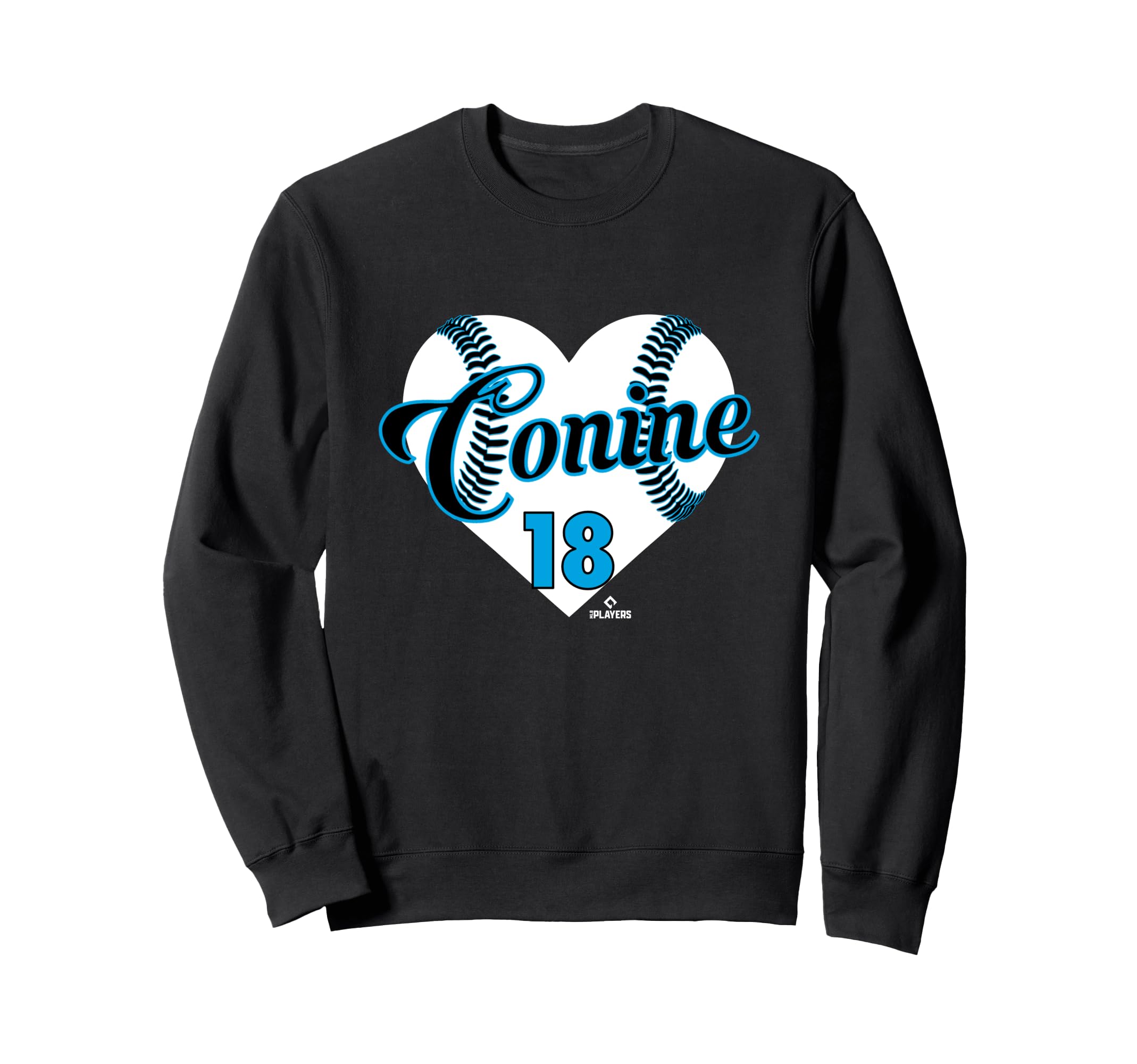 Baseball Heart Griffin Conine Miami Sweatshirt - Graphic Print for Adults - T-Shirt, Sweatshirt, Hoodie