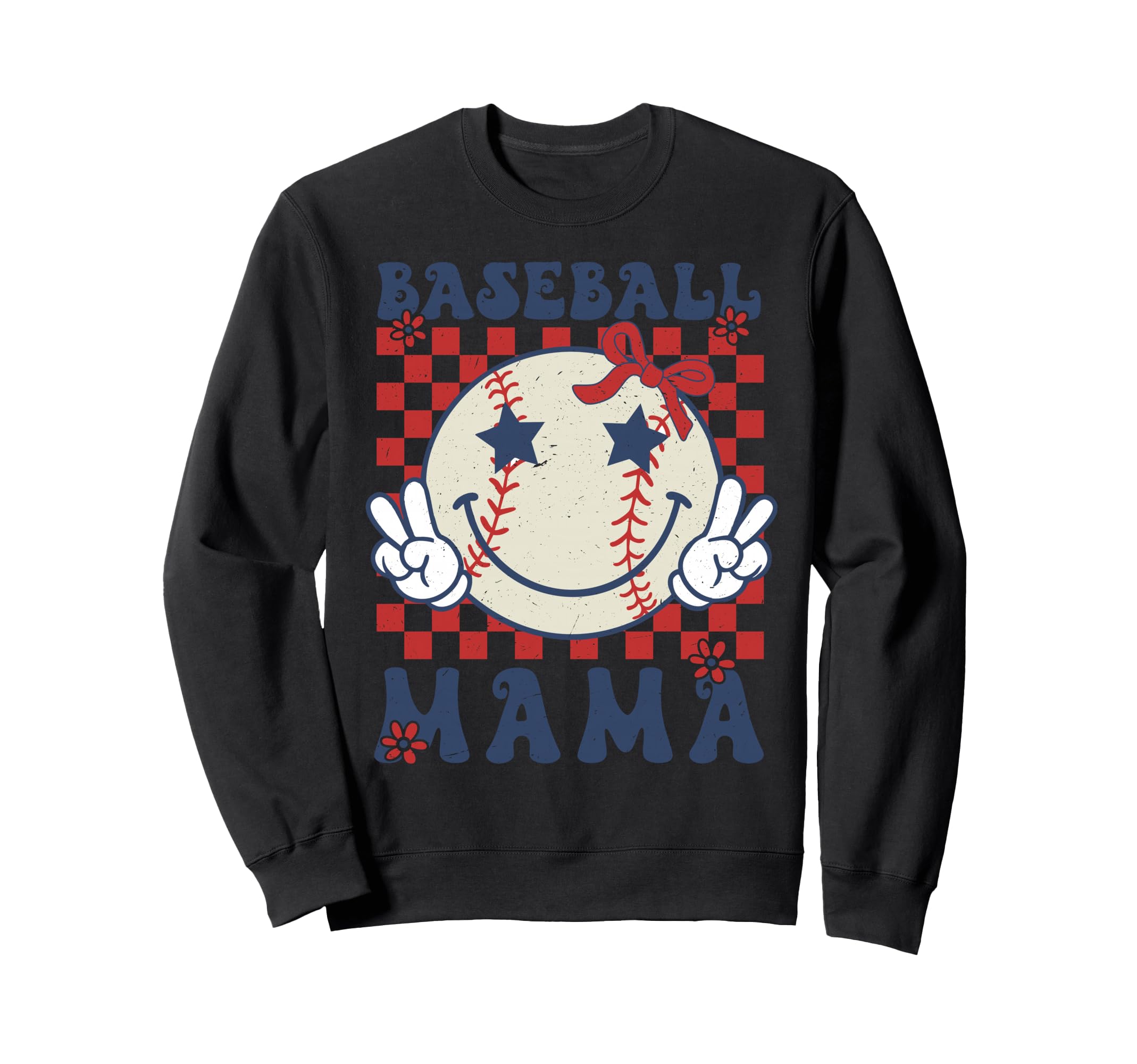 Baseball Mama Vibes Softball Baseball Sweatshirt - Streetwear Style Unisex - T-Shirt, Sweatshirt, Hoodie