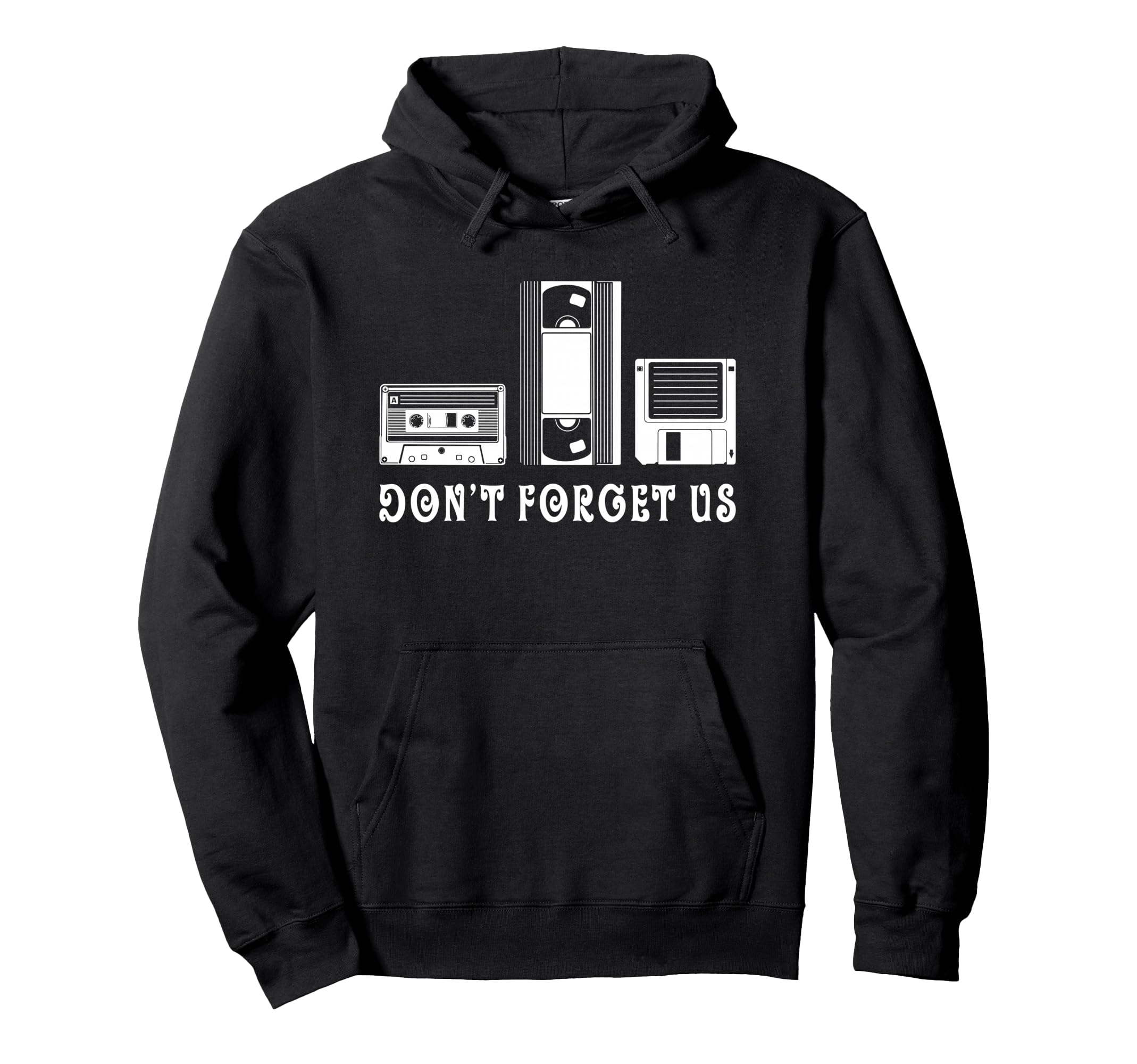 Cassette Tape Floppy Disc Hoodie - Minimalist Print Unisex - T-Shirt, Sweatshirt, Hoodie