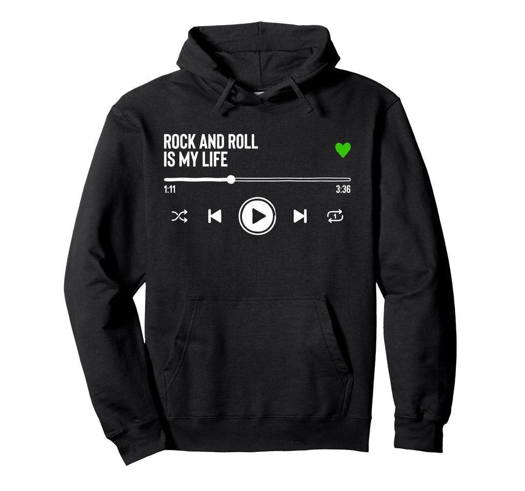 Rock N Roll Heavy Metal Punk Music Hoodie - Aesthetic Graphic for Adults - T-Shirt, Sweatshirt, Hoodie