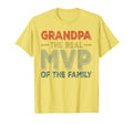 Grandpa Baseball Grandpa Real Mvp Family T-Shirt - Streetwear Style Unisex - T-Shirt, Sweatshirt, Hoodie