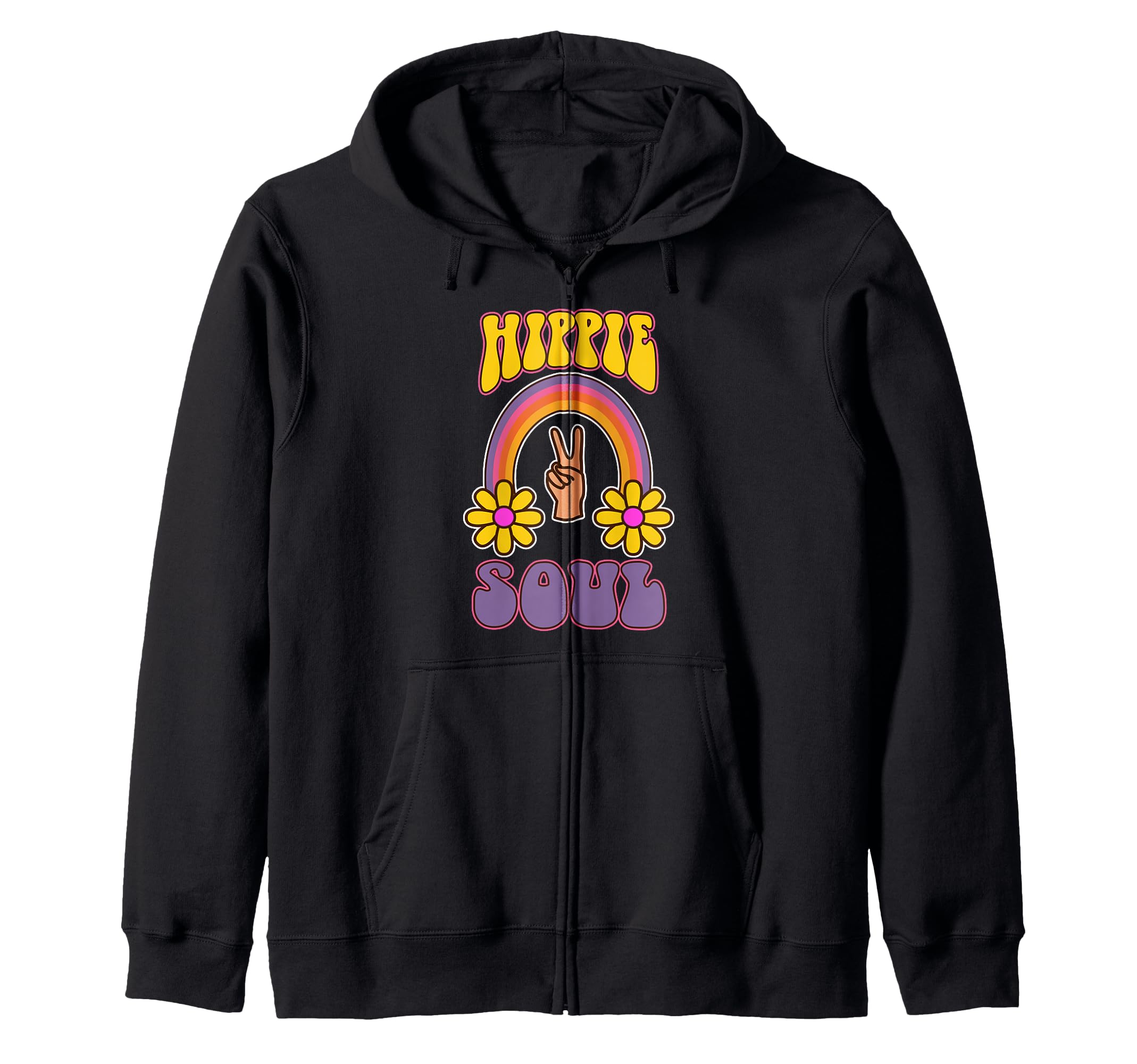Groovy Hippie Music Peace Love Sweatshirt - Streetwear Style for Adults - T-Shirt, Sweatshirt, Hoodie