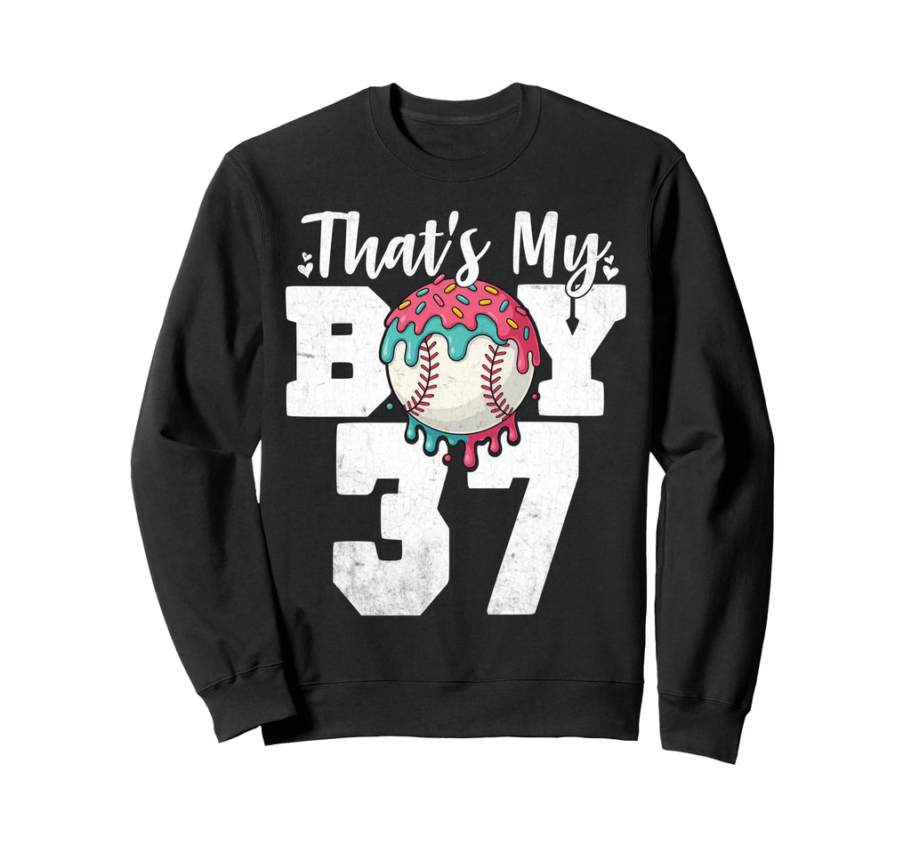 Thats My Baseball 37 Number Mom Sweatshirt - Streetwear Style for Adults - T-Shirt, Sweatshirt, Hoodie