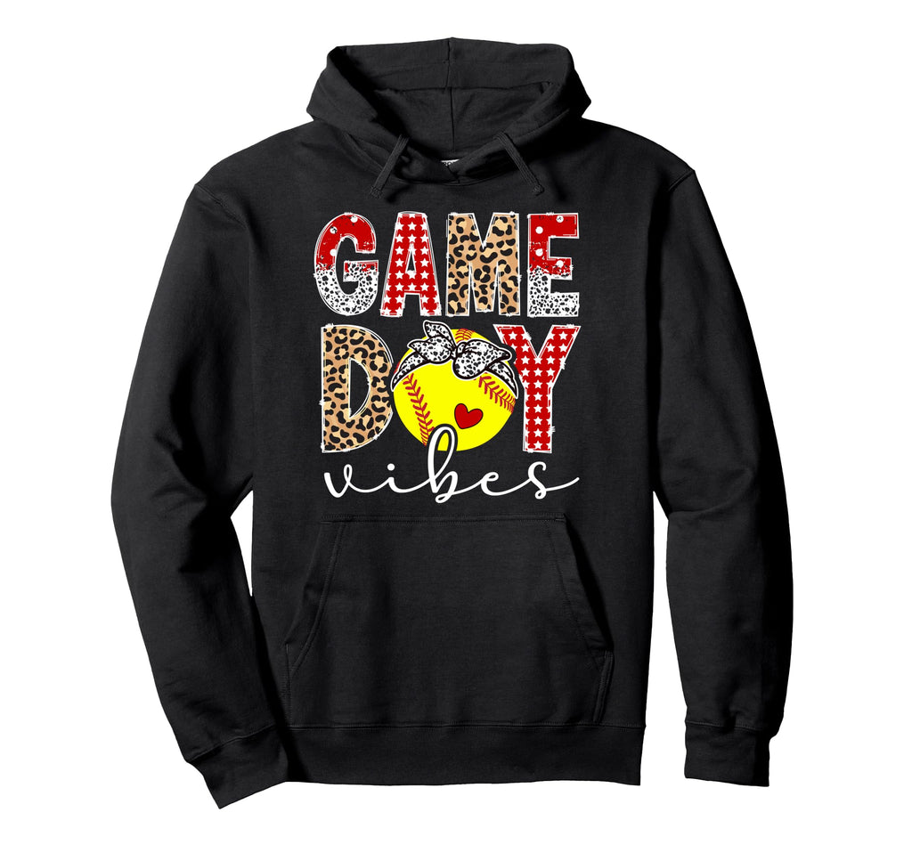 Game Day Vibes Softball Game Day Softball Hoodie - Minimalist Print Unisex - T-Shirt, Sweatshirt, Hoodie