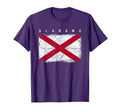 Alabama Distressed Home State Flag T-Shirt - Unique Graphic Unisex - T-Shirt, Sweatshirt, Hoodie
