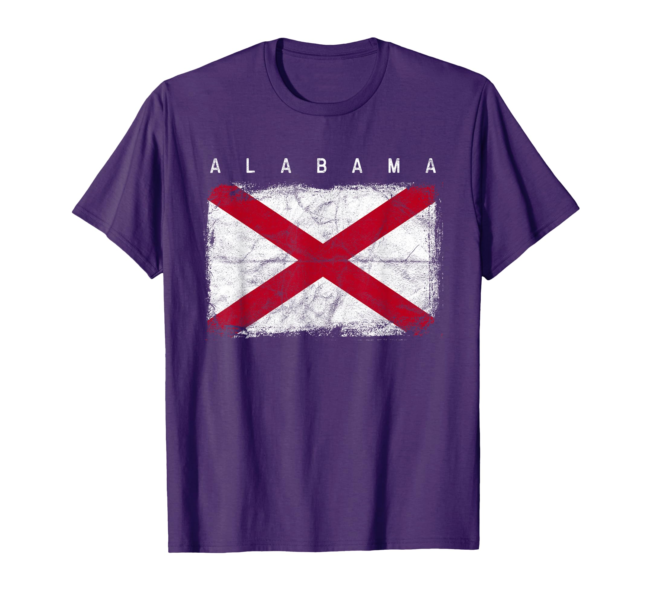 Alabama Distressed Home State Flag T-Shirt - Unique Graphic Unisex - T-Shirt, Sweatshirt, Hoodie