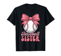 Baseball Sister Coquette Bow Biggest T-Shirt - Novelty Apparel for Adults - T-Shirt, Sweatshirt, Hoodie