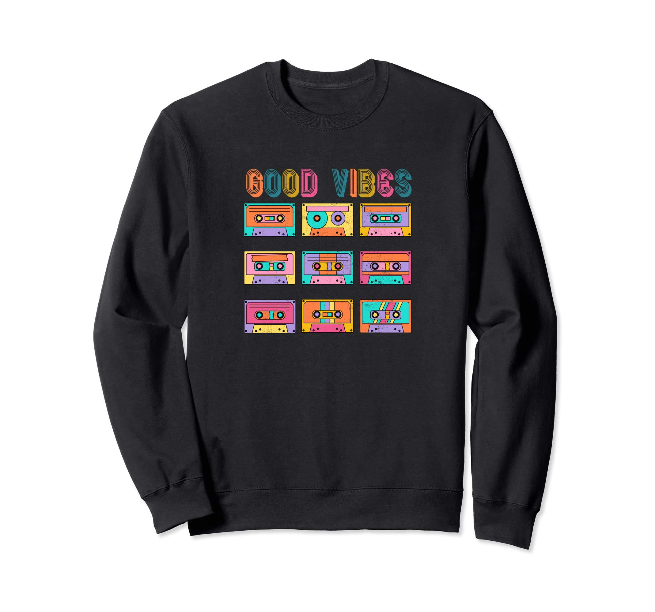 Good Vibes 90S Throwback Music Sweatshirt - Aesthetic Graphic Men Women - T-Shirt, Sweatshirt, Hoodie