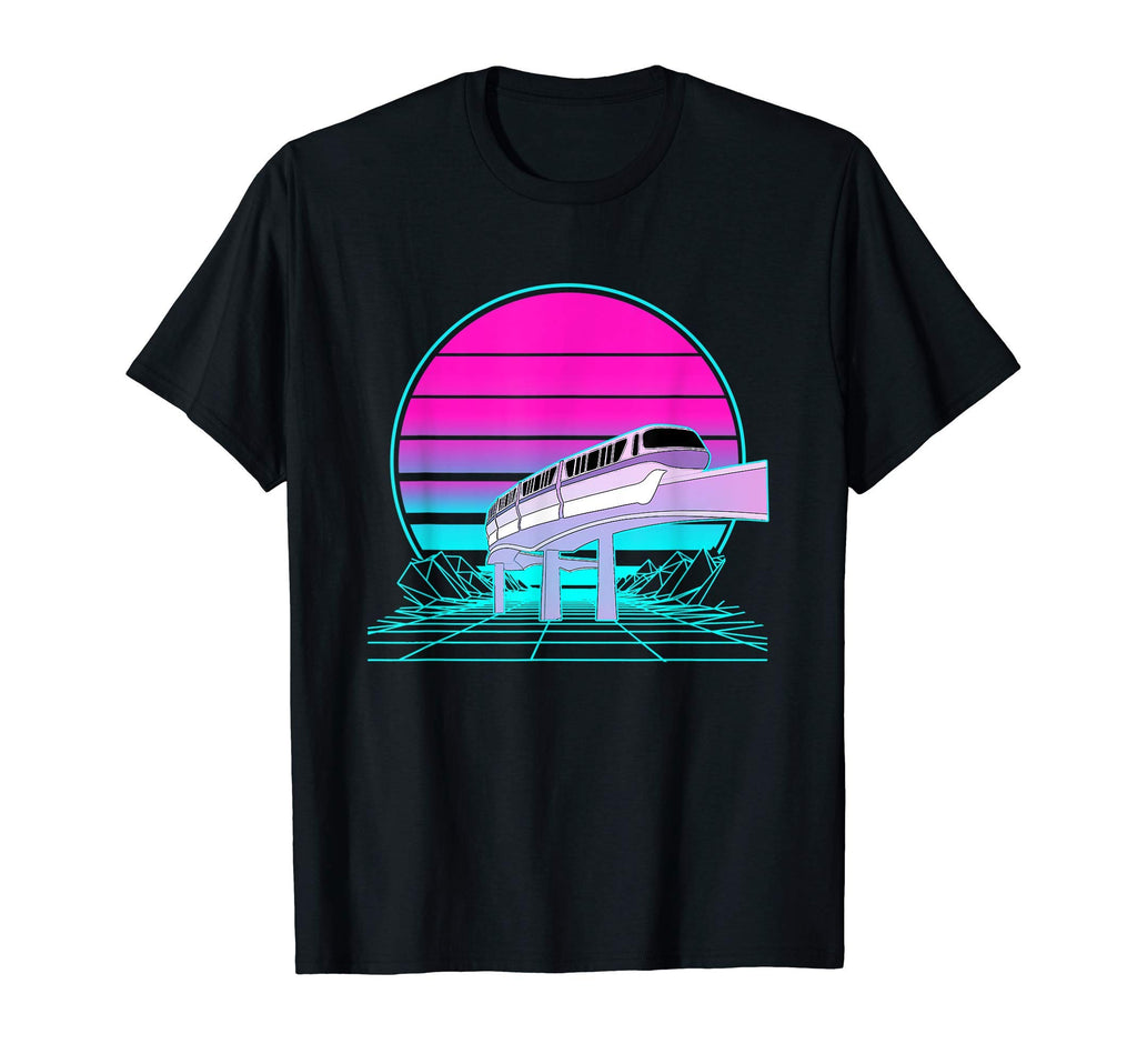 Sunset Monorail T-Shirt - Unique Graphic for Adults - T-Shirt, Sweatshirt, Hoodie