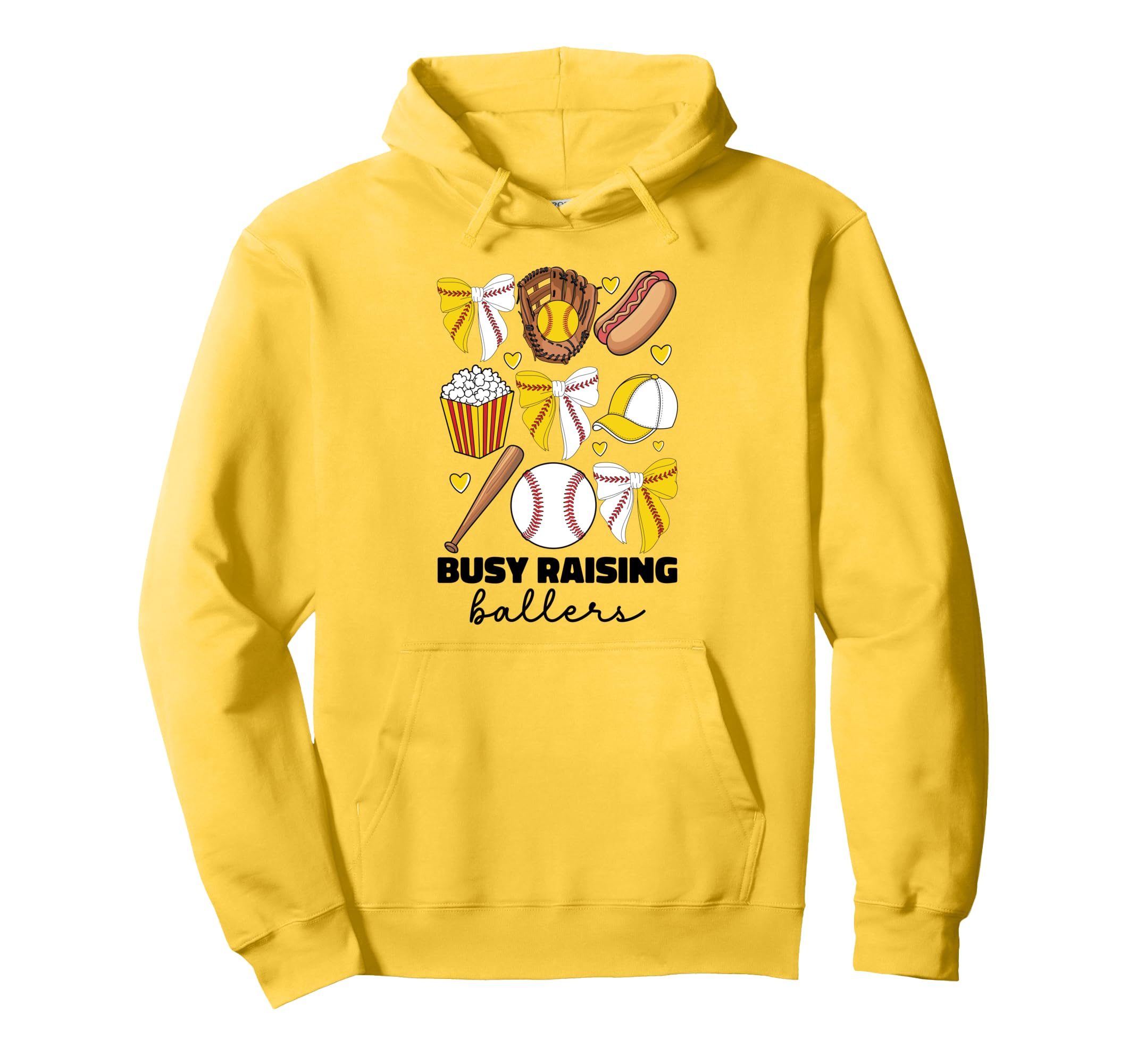 Busy Raising Ballers Baseball And Hoodie - Trendy Graphic for Adults - T-Shirt, Sweatshirt, Hoodie