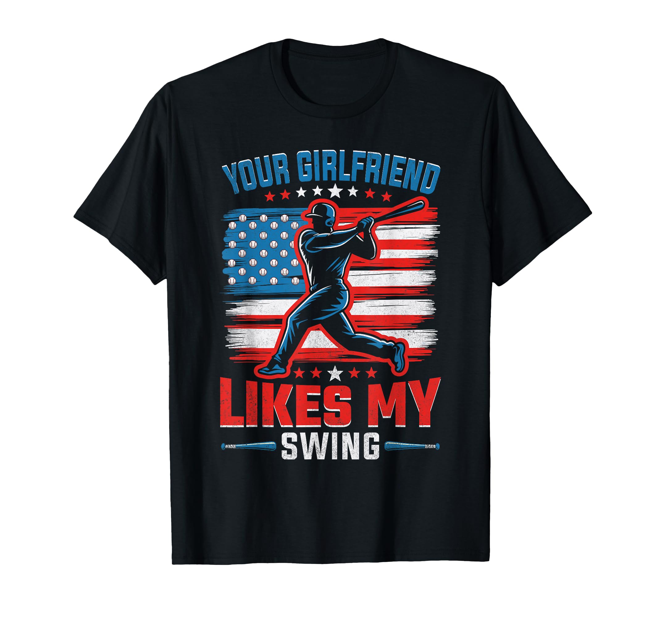 Your Girlfriend Likes My Swing T-Shirt - Fun Novelty Design Unisex - T-Shirt, Sweatshirt, Hoodie