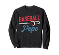 Baseball Popo Life Happy Fathers Day Sweatshirt - Trendy Graphic Men Women - T-Shirt, Sweatshirt, Hoodie