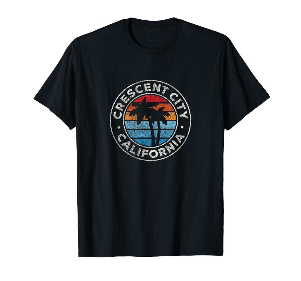 Crescent City California Ca 70S T-Shirt - Aesthetic Graphic Men Women - T-Shirt, Sweatshirt, Hoodie