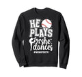 Mom Both Baseball And Dance Mom Sweatshirt - Graphic Print for Adults - T-Shirt, Sweatshirt, Hoodie