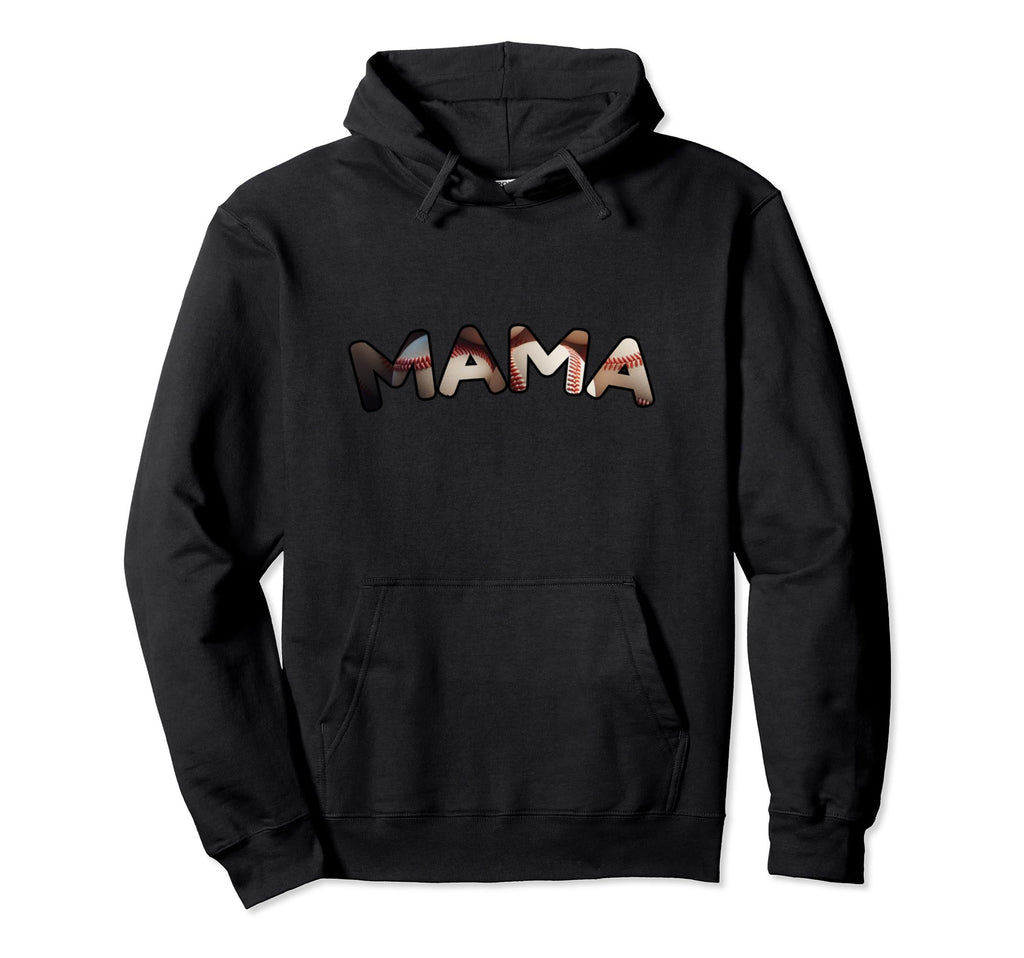 Baseball Mom Mama Baseball Love Hoodie - Custom Art Print for Adults - T-Shirt, Sweatshirt, Hoodie