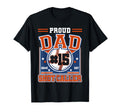 Proud Dad Baseball Player Number 15 T-Shirt - Custom Art Print for Adults - T-Shirt, Sweatshirt, Hoodie
