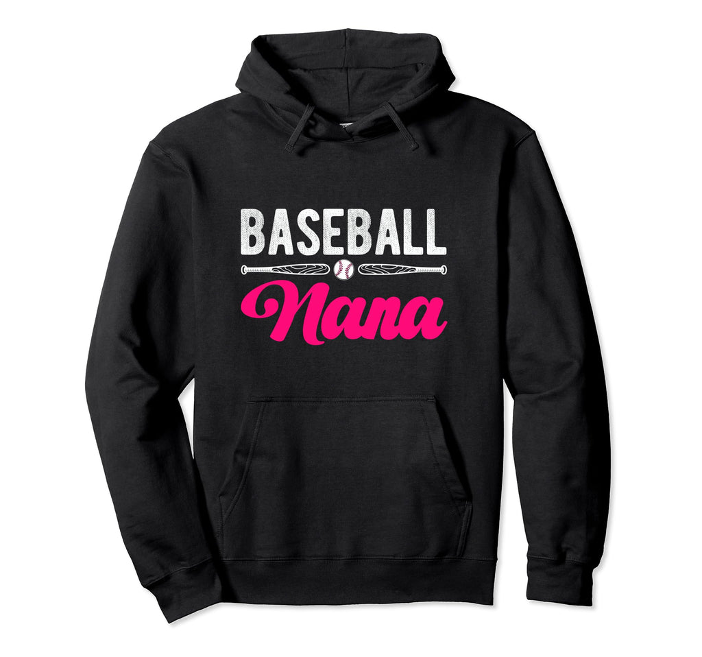 Baseball Nana Baseball Heart Nana Hoodie - Casual Everyday Wear Men Women - T-Shirt, Sweatshirt, Hoodie