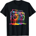 Dripping Paint Boombox Old-School 80S Hip Hop - Adult & Kids T-Shirts, Sweatshirts & Hoodies apparel design preview 1