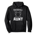 Baseball Aunt Family Matching Aunt Hoodie - Minimalist Print Unisex - T-Shirt, Sweatshirt, Hoodie