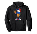 Baseball Ice Cream Drip Catcher Hoodie - Minimalist Print for Adults - T-Shirt, Sweatshirt, Hoodie