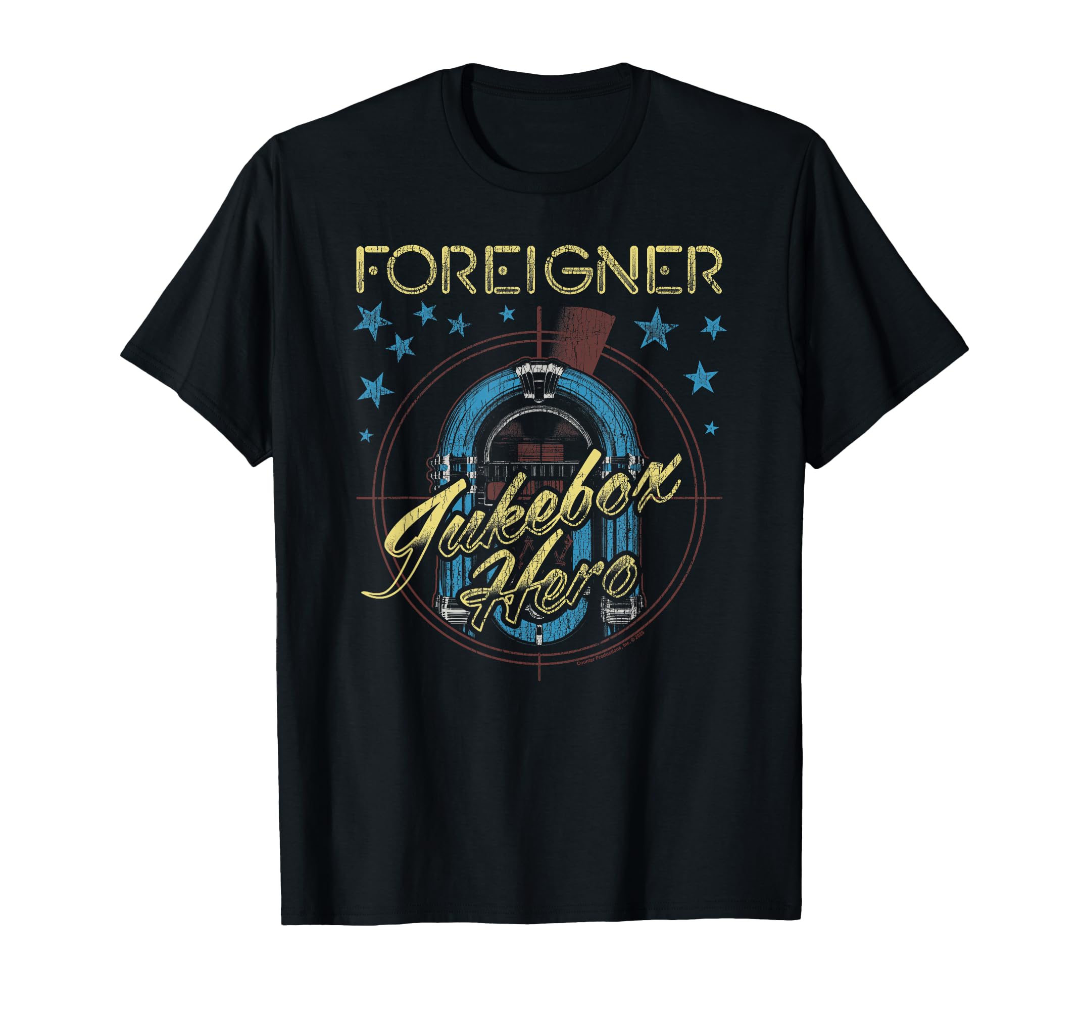 Foreigner Jukebox Hero Logo Distressed T-Shirt - Streetwear Style Men Women - T-Shirt, Sweatshirt, Hoodie