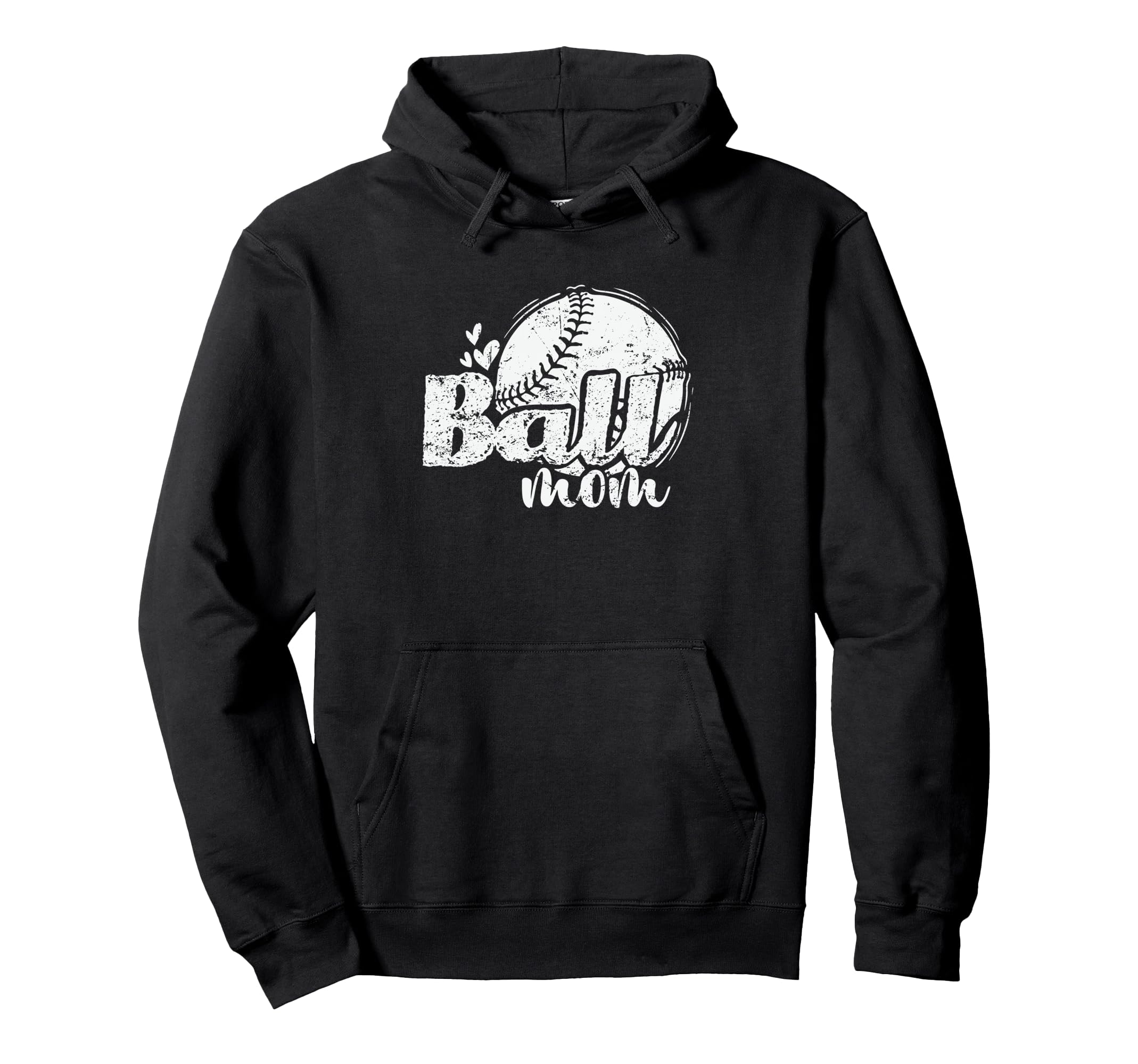 Baseball Ball Mom Team Ball Sports Hoodie - Minimalist Print Men Women - T-Shirt, Sweatshirt, Hoodie