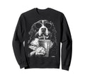 Bernese Drinking Iced Coffee Funny Dog Sweatshirt - Trendy Graphic Unisex - T-Shirt, Sweatshirt, Hoodie