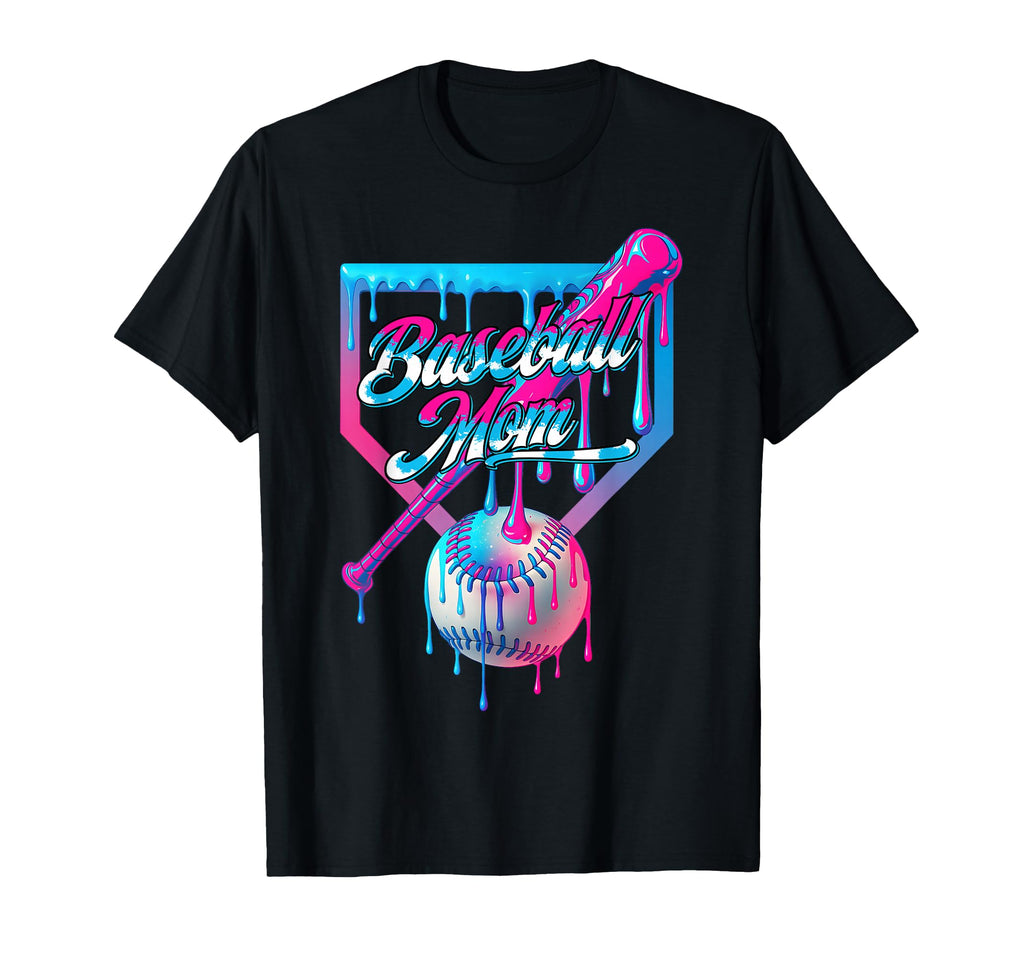 Funny Mom Mama Mothers Day Baseball Ice T-Shirt - Unique Graphic Unisex - T-Shirt, Sweatshirt, Hoodie