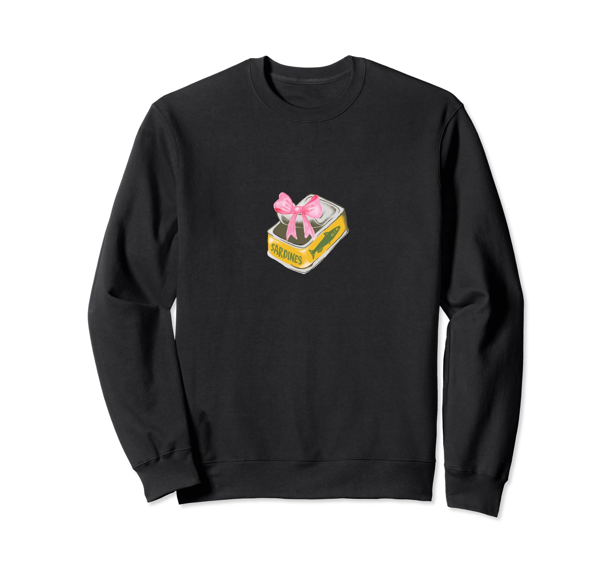 Tinned Fish Coquette Bow Tinned Sweatshirt - Unique Graphic Men Women - T-Shirt, Sweatshirt, Hoodie
