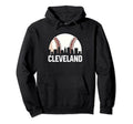 Cleveland Cityscape Dad Baseball Hoodie - Fun Novelty Design for Adults - T-Shirt, Sweatshirt, Hoodie