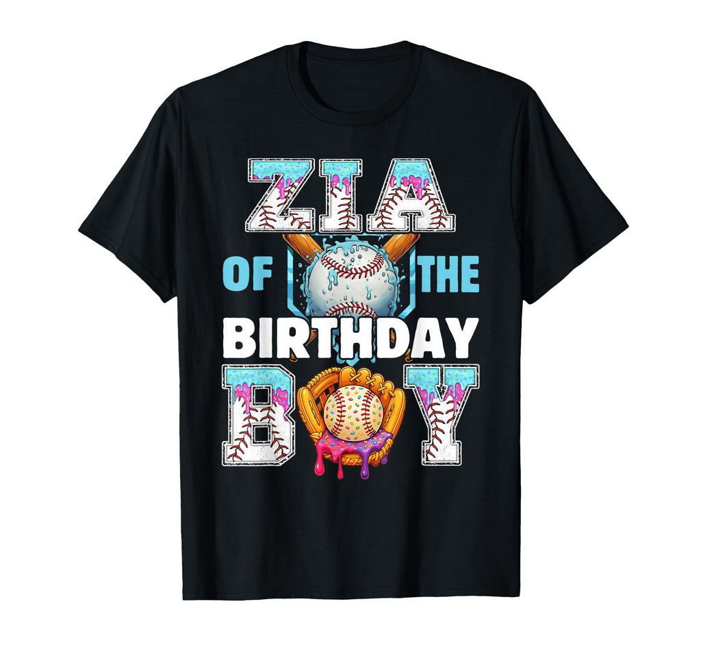 Baseball Ice Cream Drip Zia Birthday T-Shirt - Streetwear Style for Adults - T-Shirt, Sweatshirt, Hoodie