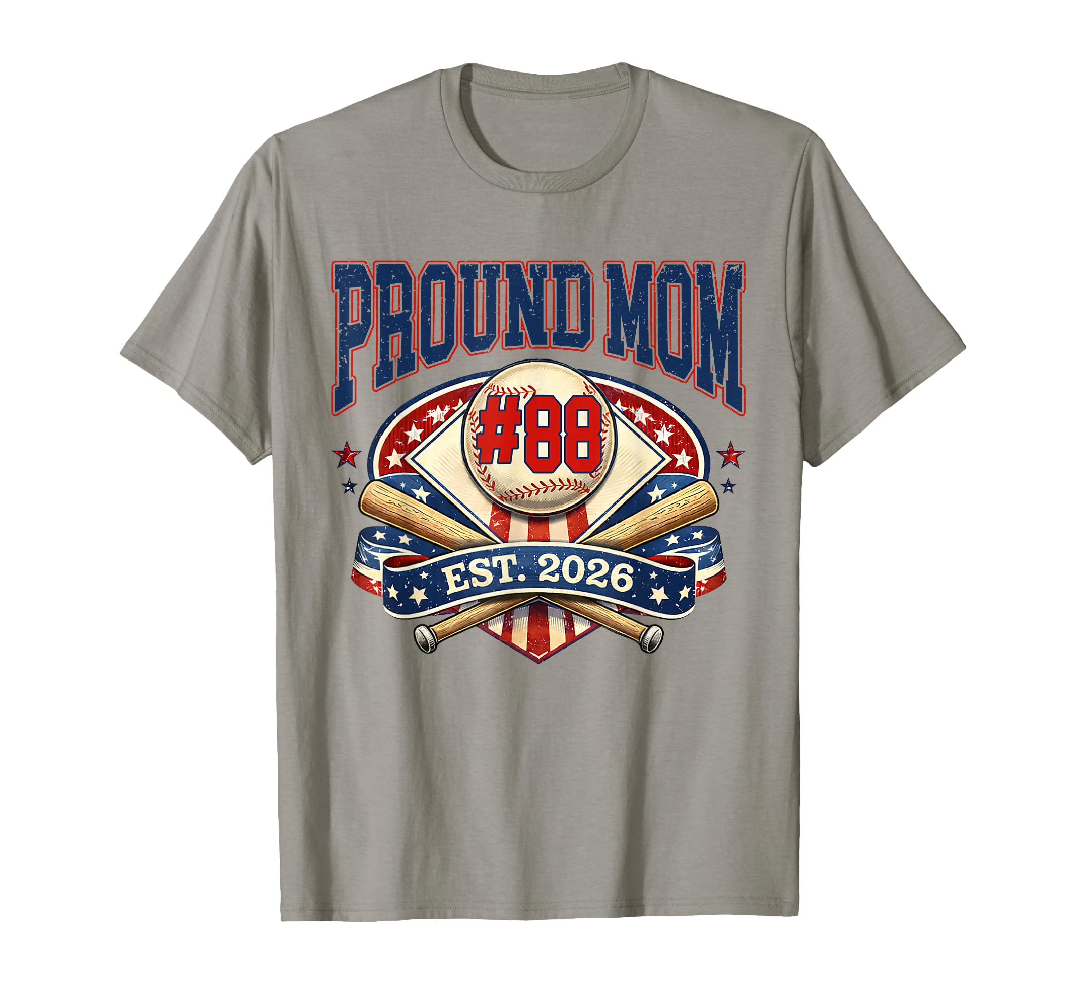Custom Proud Mom Baseball Jersey T-Shirt - Casual Everyday Wear for Adults - T-Shirt, Sweatshirt, Hoodie