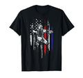 Baseball American Flag Patriotic Catcher T-Shirt - Novelty Apparel Unisex - T-Shirt, Sweatshirt, Hoodie