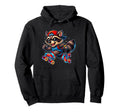 Funny Raccoon Roller Skates Skater Hoodie - Fun Novelty Design for Adults - T-Shirt, Sweatshirt, Hoodie