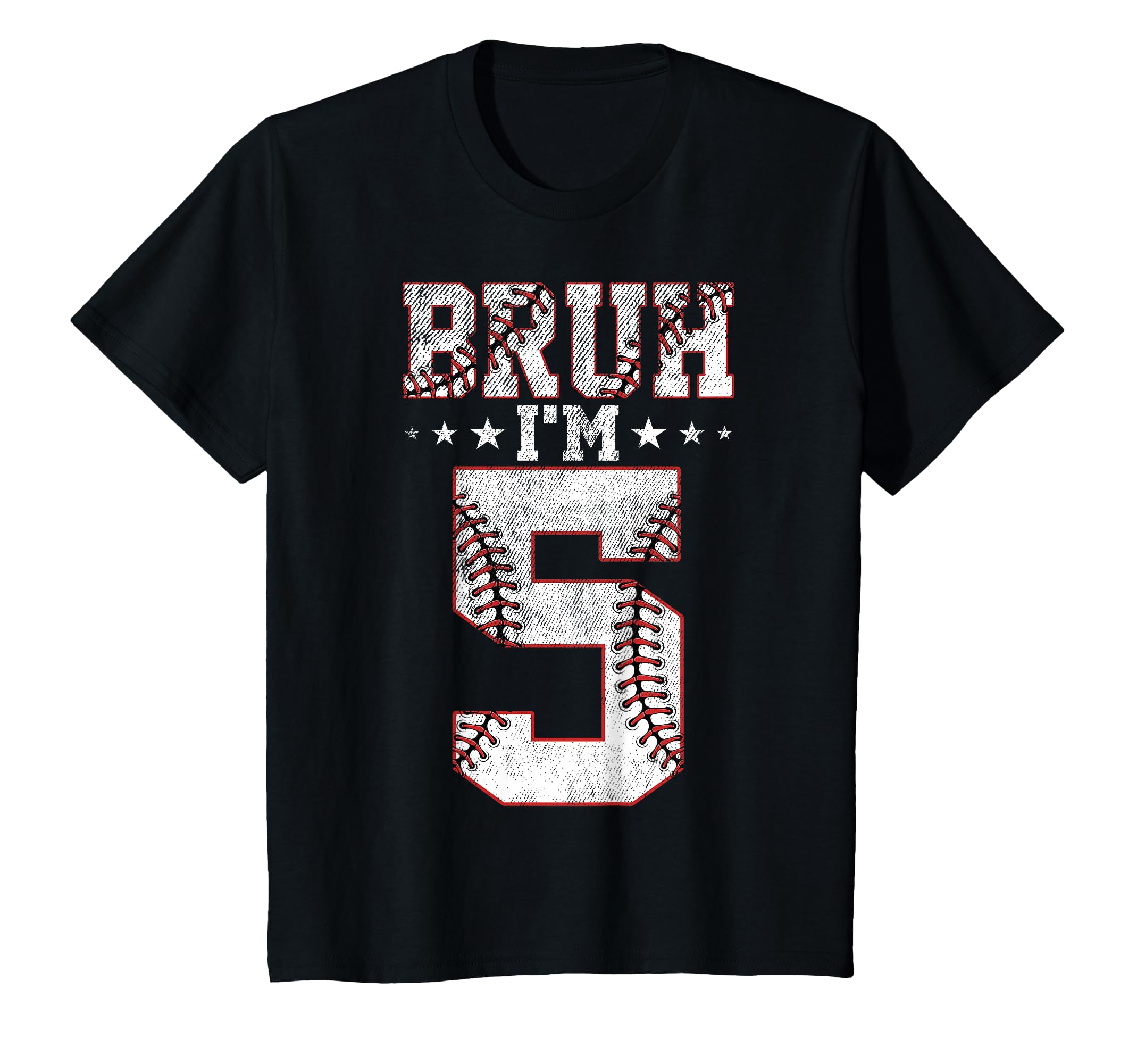 Bruh 5Th Birthday Baseball Bruh Im 5 T-Shirt - Graphic Print for Adults - T-Shirt, Sweatshirt, Hoodie