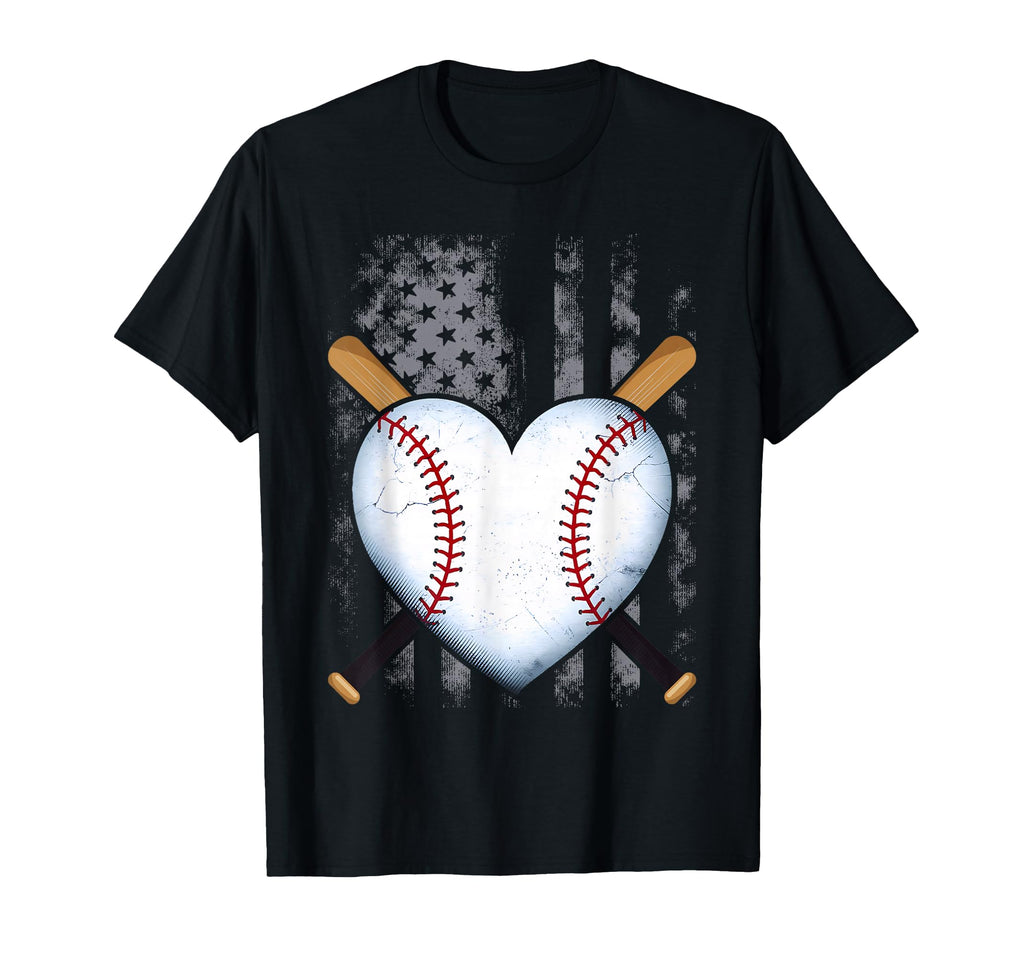Baseball Heart Mom Dad T-Shirt - Trendy Graphic for Adults - T-Shirt, Sweatshirt, Hoodie