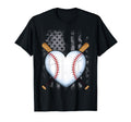Baseball Heart Mom Dad T-Shirt - Trendy Graphic for Adults - T-Shirt, Sweatshirt, Hoodie