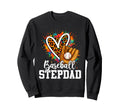 Baseball Stepdad Leopard Sweatshirt - Casual Everyday Wear for Adults - T-Shirt, Sweatshirt, Hoodie