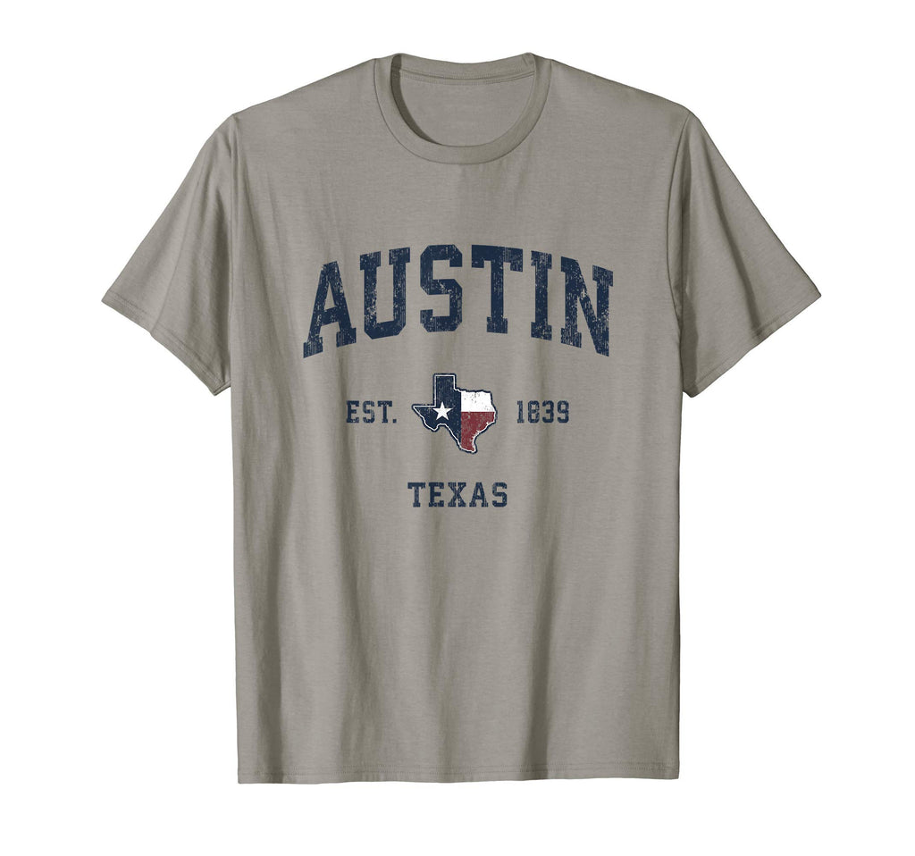 Austin Texas Tx State Flag Sports T-Shirt - Casual Everyday Wear Unisex - T-Shirt, Sweatshirt, Hoodie