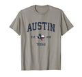 Austin Texas Tx State Flag Sports T-Shirt - Casual Everyday Wear Unisex - T-Shirt, Sweatshirt, Hoodie