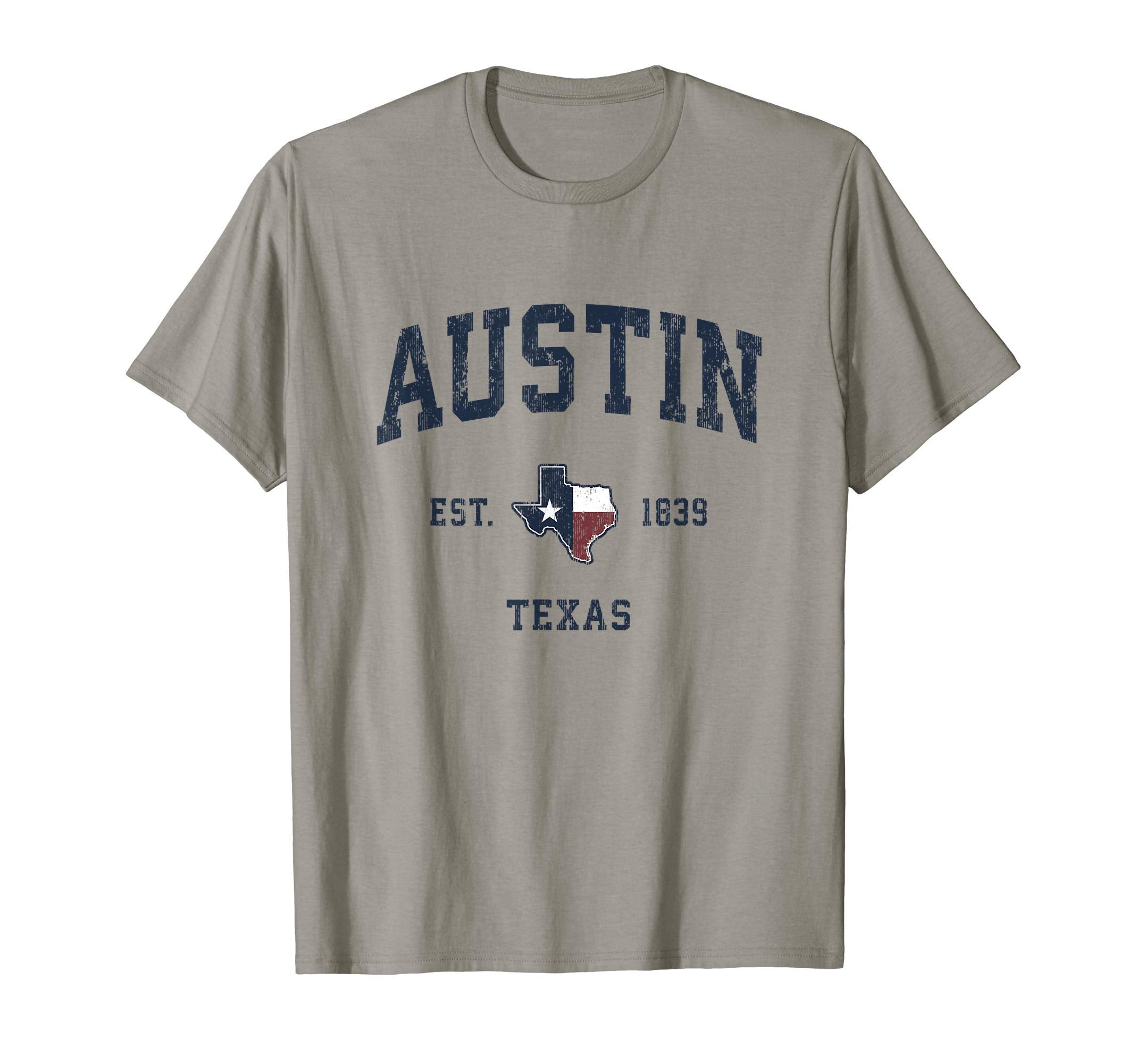 Austin Texas Tx State Flag Sports T-Shirt - Casual Everyday Wear Unisex - T-Shirt, Sweatshirt, Hoodie
