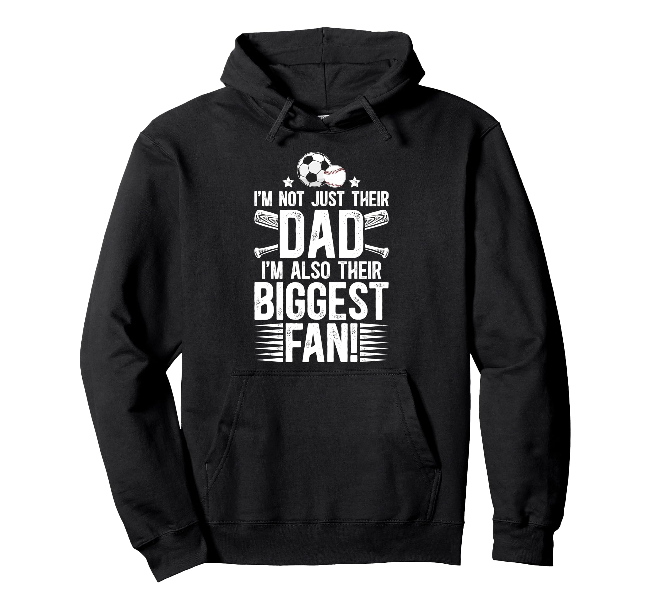 Their Biggest Fan Baseball Soccer Dad Hoodie - Streetwear Style Men Women - T-Shirt, Sweatshirt, Hoodie