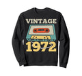 1972 Birthday Party Cassette Tape Sweatshirt - Custom Art Print for Adults - T-Shirt, Sweatshirt, Hoodie
