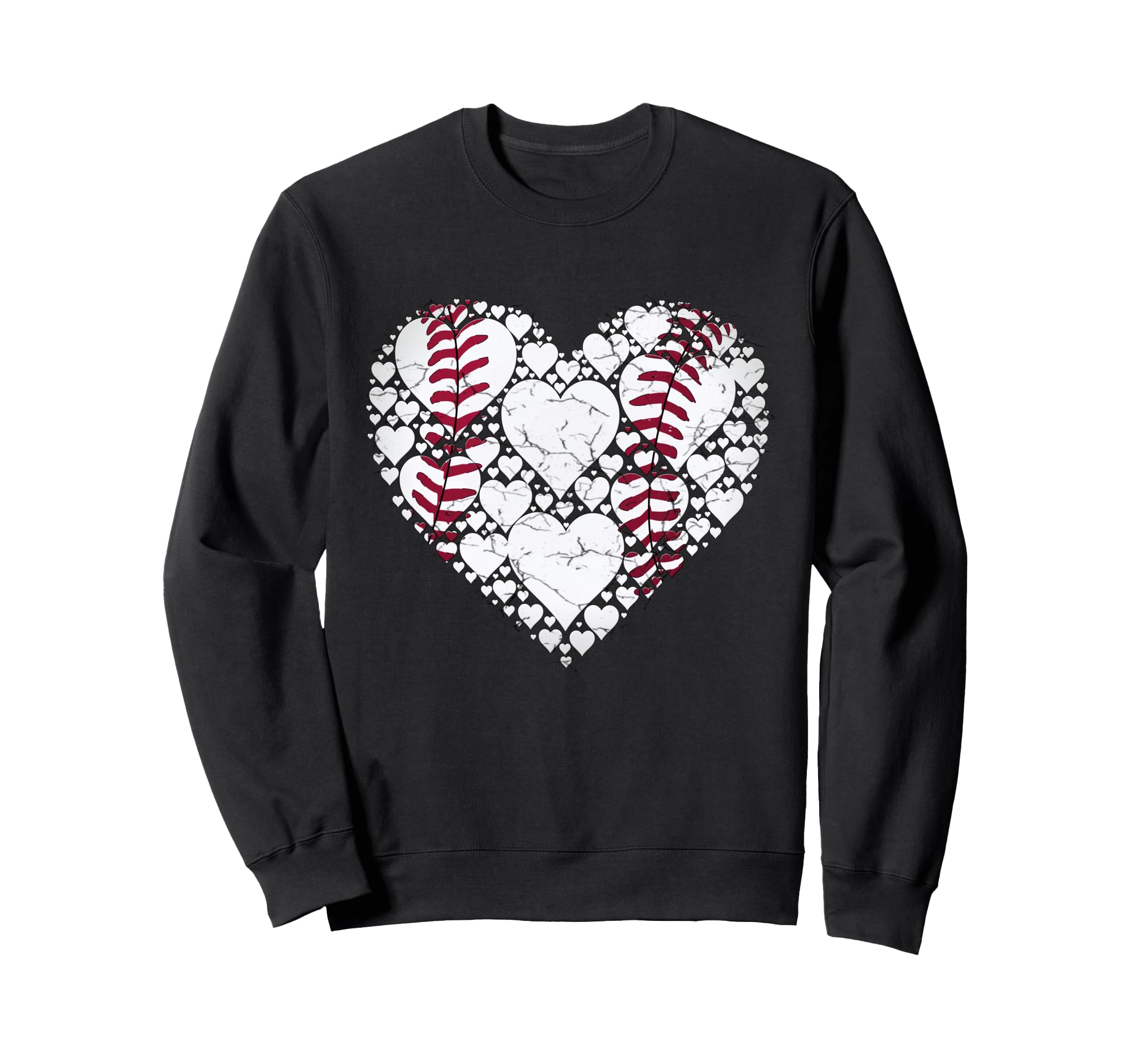 Baseball Heart Love Game Sports Fan Sweatshirt - Trendy Graphic Unisex - T-Shirt, Sweatshirt, Hoodie